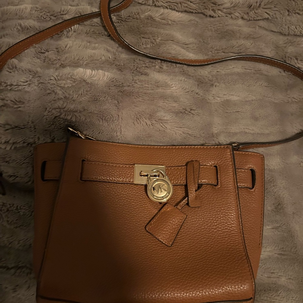 Michael Kors Brown Leather Crossbody Bag